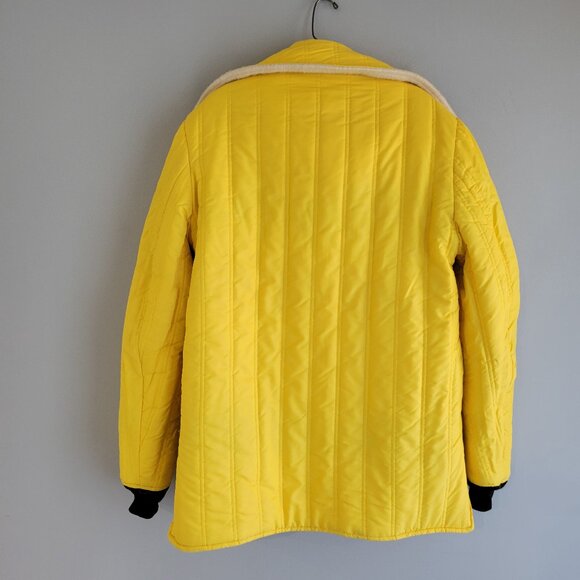 Vintage Hudson's Bay Company Blanket Pea Coat Striped Wool Reversible Jacket - Picture 4 of 9